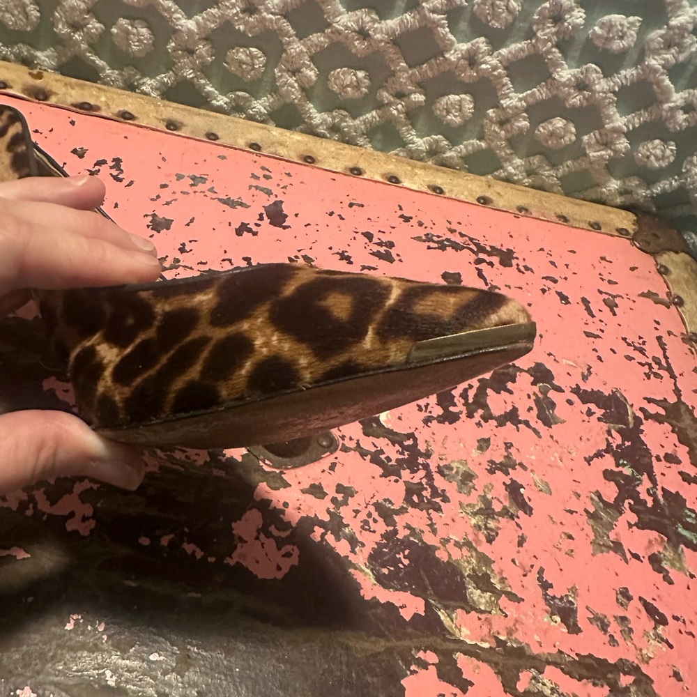 MICHAEL KORS Leopard pony hair Stiletto Heels Sz 8.5 - Picture 8 of 10